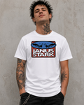 Janus Stark Great Adventure Cigar tee in white, front view with the full-colour Great Adventure Cigar logo