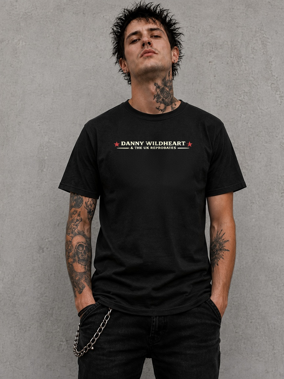 Danny Wildheart Old Enough to Know Better black tee front
